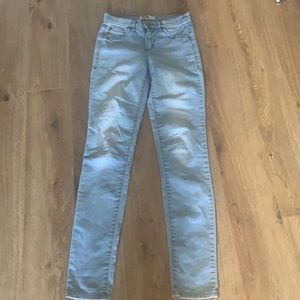 Retro high Garage light wash skinny jeans size 1